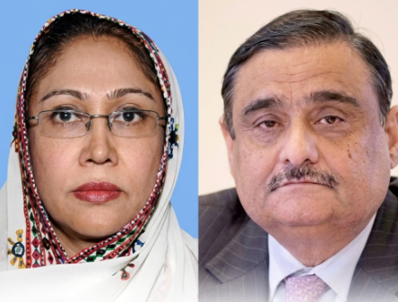 Dr Asim and Fryal Talpur